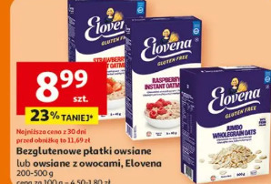 Bezglutenowe płatki owsiane lub owsiane z owocami Elovena