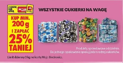 Wszystkie cukierki na wagę