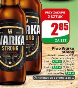 Piwo Warka Strong