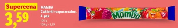 Mamba Cukierki rozpuszczalne, 4-pak