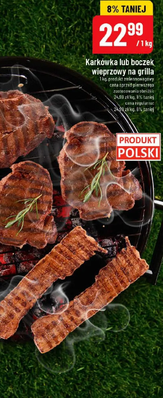 Karkówka lub boczek wieprzowy na grilla