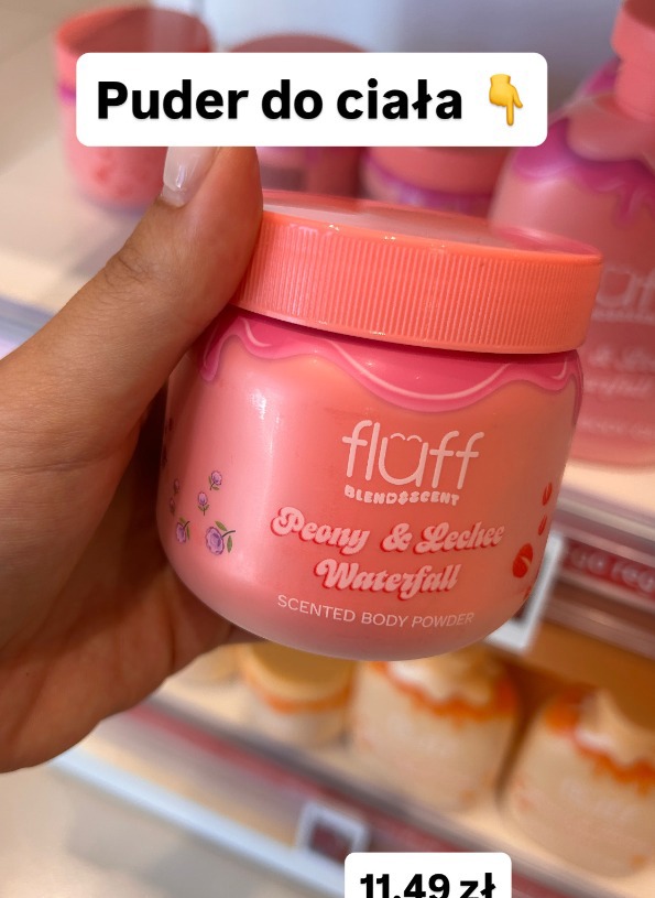 Fluff Peony & Lechee Waterfall puder do ciała