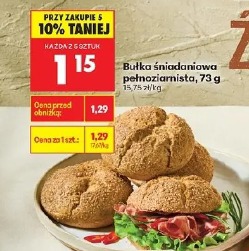 Bułka śniadaniowa pełnoziarnista