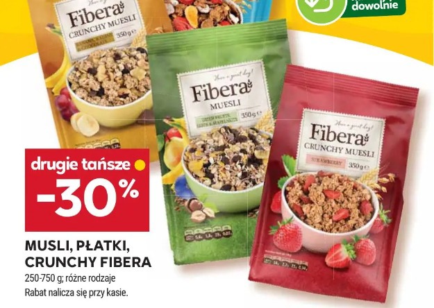 Musli, płatki, crunchy Fibera