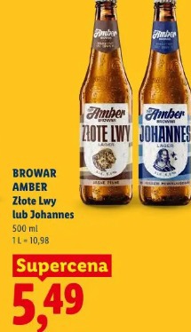 Browar Amber Złote Lwy lub Johannes