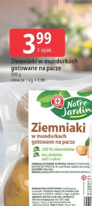 Notre Jardin Ziemniaki w mundurkach gotowane na parze