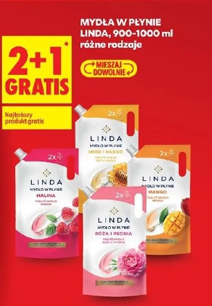 Linda mydła w płynie, 900-1000 ml różne rodzaje
