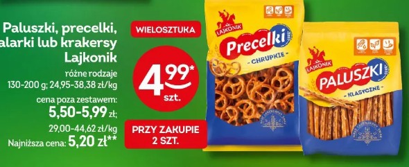 Paluszki, precelki, talarki lub krakersy Lajkonik