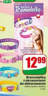Bransoletka z akcesoriami do dekorowania