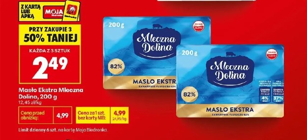 Masło Ekstra Mleczna Dolina