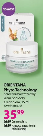 Orientana Phyto Technology przeciwzmarszczkowy krem pod oczy z retinolem