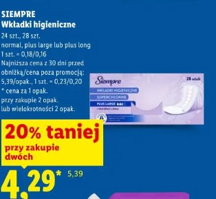 Siempre Wkładki higieniczne