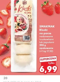 Smakmak kluski na parze nadziewane truskawkami lub jagodami