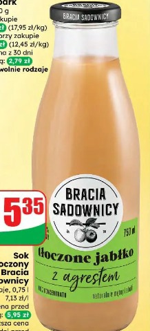 Sok tłoczony Bracia Sadownicy jabłko z agrestem
