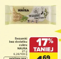 Sezamki bez dodatku cukru NAURA