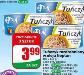 Tuńczyk rozdrobniony w oleju Neptun