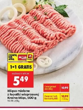 Mięso mielone z łopatki wieprzowej Kraina Mięs