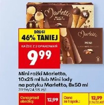 Mini rożki Marletto lub Mini lody na patyku Marletto