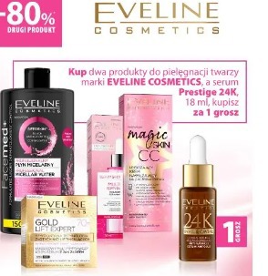 Eveline Cosmetics pielęgnacja twarzy + serum Prestige 24K 18 ml za 1 grosz przy zakupie dwóch produktów