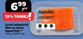Łosoś atlantycki filet bez skóry SuperFish