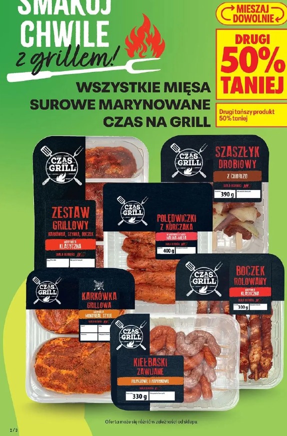 Wszystkie mięsa surowe marynowane Czas na Grill