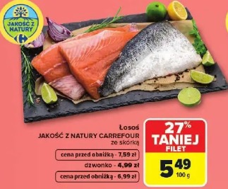 Łosoś Jakość z Natury Carrefour ze skórką
