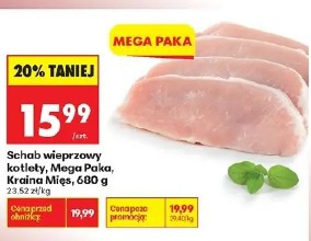 Schab wieprzowy kotlety Mega Paka Kraina Mięs
