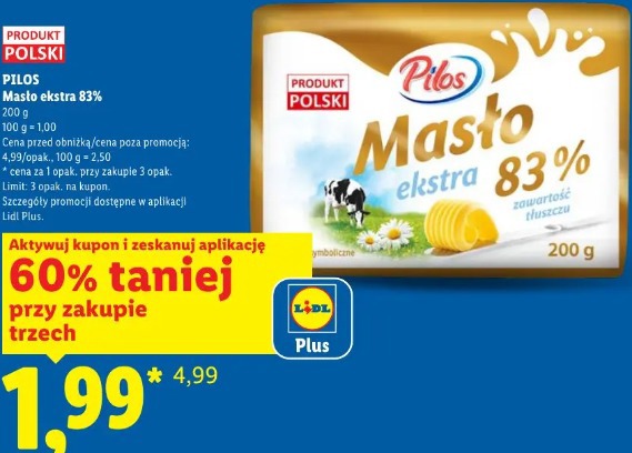 Pilos Masło ekstra 83%