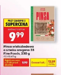 Pinsa wieloziarnista o smaku oregano 33 Fine Foods