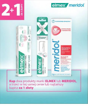 Elmex lub Meridol produkty do higieny jamy ustnej