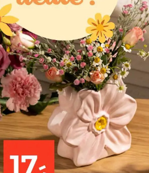 Wazon ceramiczny w kształcie kwiatu