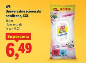 W5 Uniwersalne ściereczki nawilżane, XXL