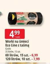 Worki na śmieci Eco Line z taśmą Cedo