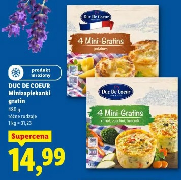 DUC DE COEUR Minizapiekanki gratin