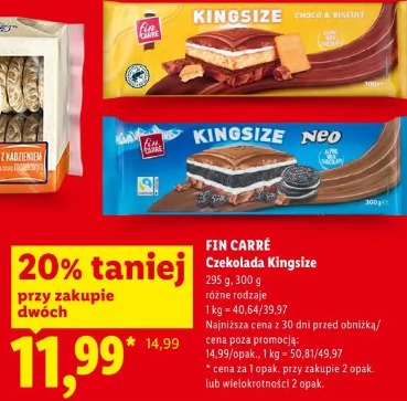 Fin Carré Czekolada Kingsize