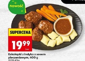 Eskalopki z indyka z sosem pieczeniowym