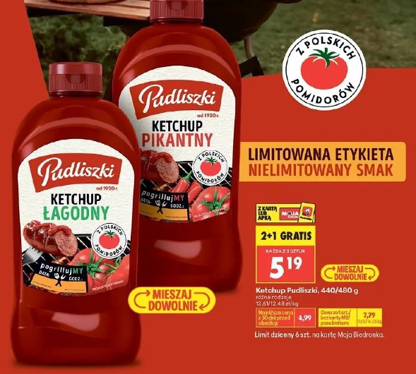 Ketchup pikantny Pudliszki