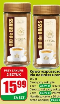 Kawa rozpuszczalna Rio de Brass Crema