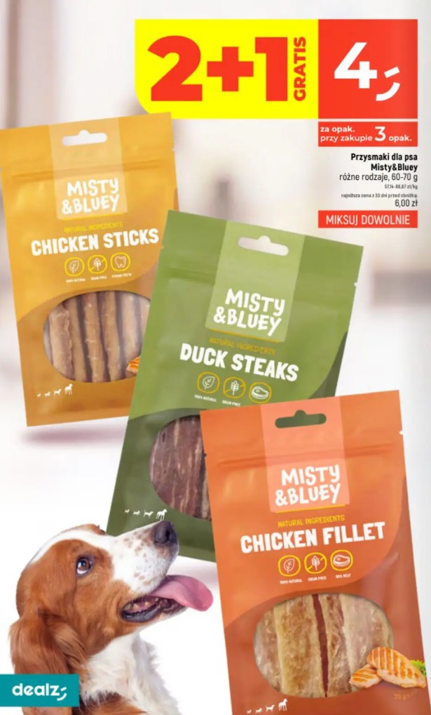 Przysmaki dla psa Misty&Bluey