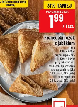 Francuski rożek z jabłkiem