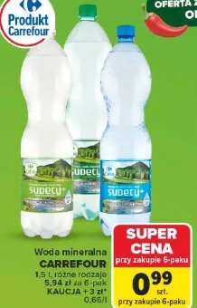 Woda mineralna Carrefour