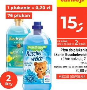 Płyn do płukania tkanin Kuschelweich różne rodzaje