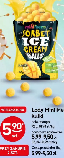 Lody Mini Melts kulki