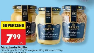 Musztarda Maille: Dijon Originale, Dijon Originale o smaku miodu, Moutarde à l'ancienne