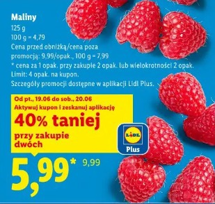 Maliny 125 g 