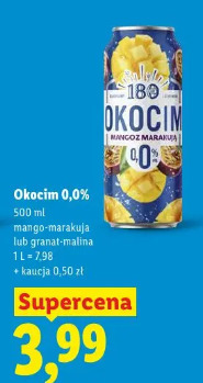 Okocim 0,0% mango-marakuja lub granat-malina