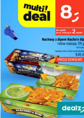 Nachosy z dipem Nacho'n dip