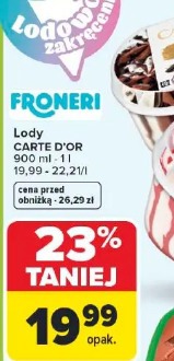Lody CARTE D’OR 900 ml