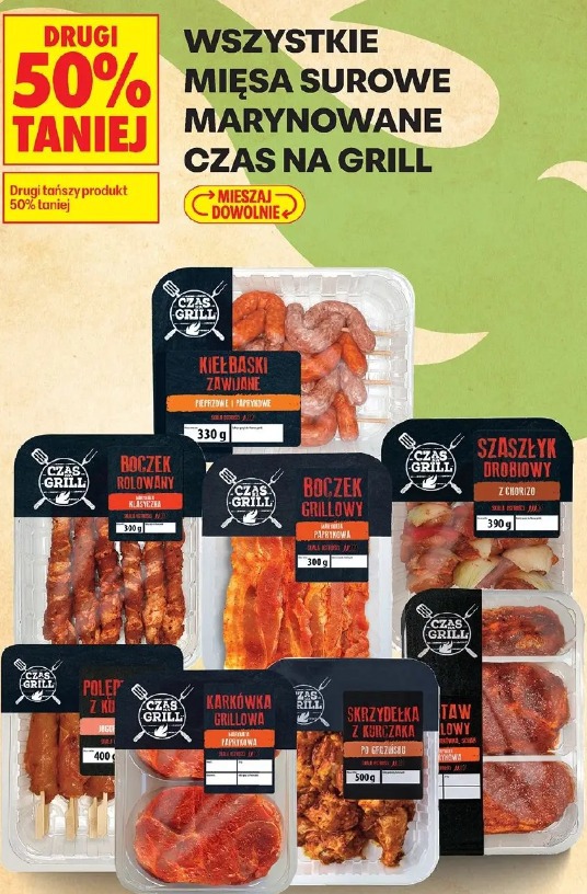 Wszystkie mięsa surowe marynowane Czas na Grill