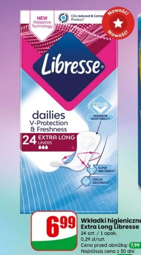 Wkładki higieniczne Extra Long Libresse